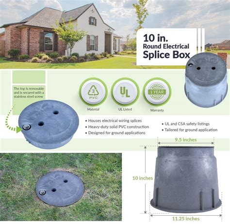 underground electric box|ground level electrical splice boxes.